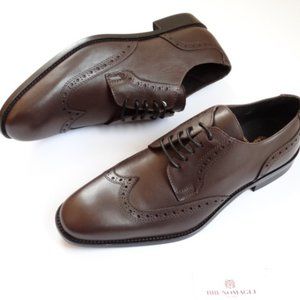 New $375 Dark Brown BRUNO MAGLI Men's Shoes Size 9 M (42 Eu) Made in Italy